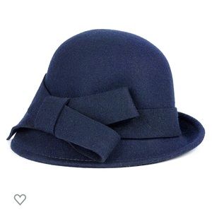 Blue 1920s Wool Hat